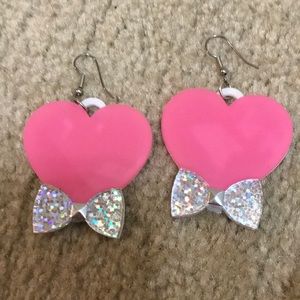 🛍2 for $25🛍 NWOT Acrylic Heart Earrings